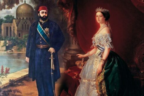 Osmanlı Padişahı Abdülaziz ve Fransa Kraliçesi Eugenie